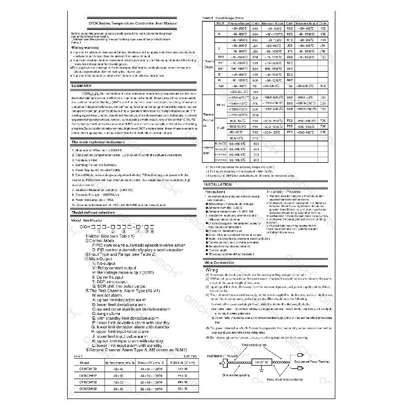 OMCH CH102 CH-B Series CH402 CH502 CH702 CH902 Digital PID Temperature Controller 0-1300℃ SSR/Relay Dual Output K-type Input