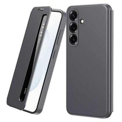 Чехол-книжка Samsung Galaxy A57 5G Smart View Window, Кожаный, Серый