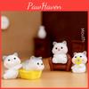 Adorable Resin Cat Figurines For Diy Miniature Gardens Cute Desk Decor