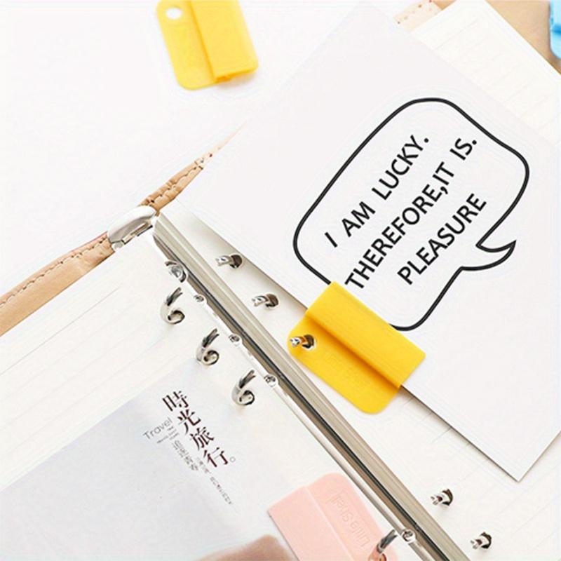 6pcs/lot Cute Paper Clips Kawaii Stationery Notebook Index Holder Journals Planner Clips Bookmarks for Book School Supplies