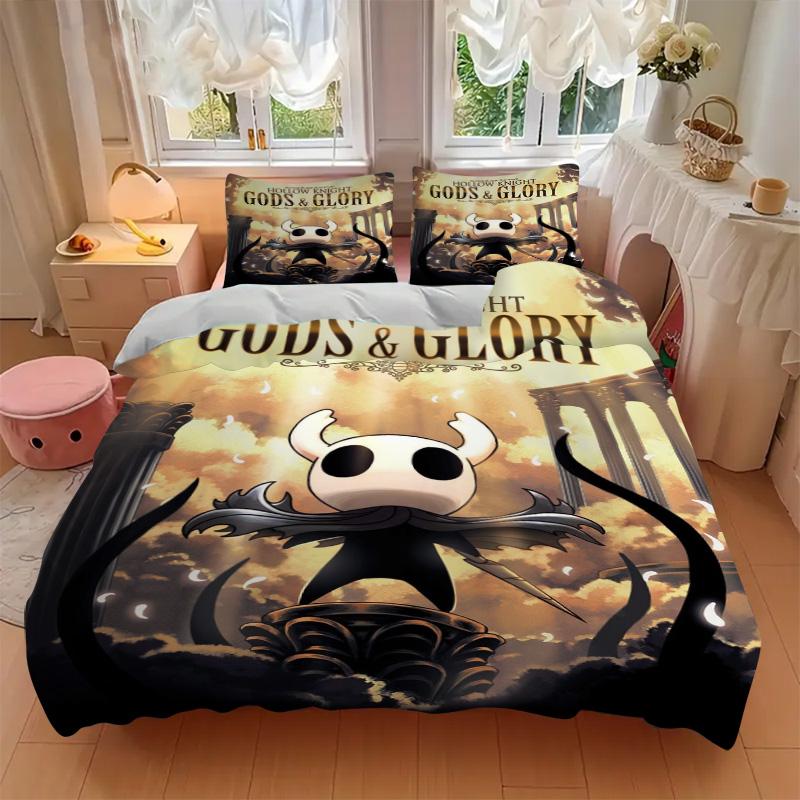 Hollow Knight Gods Glory Print 3Pcs Bedding Setduvet Cover With 2 Bedropillowcase Home Birthday Gift