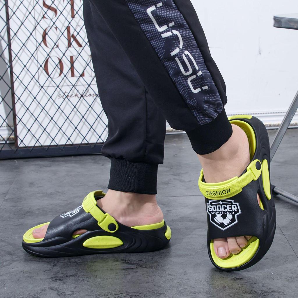 Мужские модные летние сандалии из ЭВА высокого класса, нескользящие, дезодорирующие, на толстой подошве, пляжная обувь