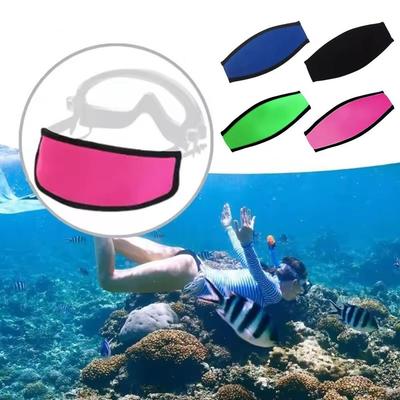 Неопреновая крышка ремешка маски для подводного плавания, комфортная, с мягкой подкладкой, универсальная, для очков для плавания, защита волос, двухслойная