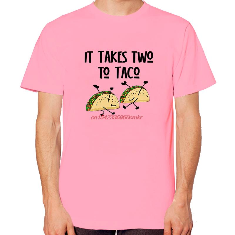 Funny It Takes Two To Taco Dancing Tacos Fashion Shirts Graphic Tee New In Tops And Tshirts Short Sleeve Tee Cotton Tshirt