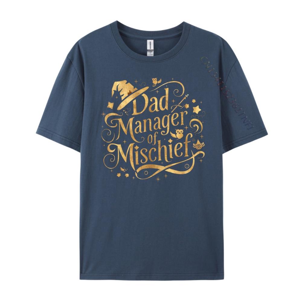 Funny Men Magical Dad Manager Of Mischief 3d Printed T Shirts Graphic Short Sleeve Printed Harajuku Brand Clothing