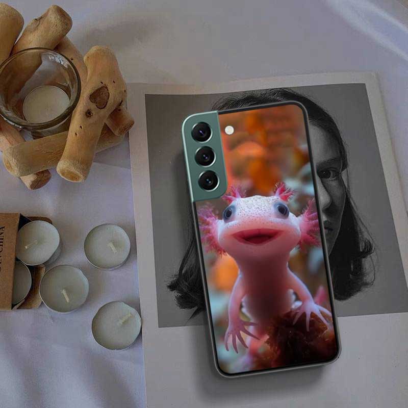 Чехол с улыбающейся саламандрой для Samsung Galaxy S22 S25 Ultra S21 S10 Plus S26 Edge S20 S23 S24 FE Чехол Силиконовый Мягкий ТПУ