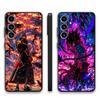 Black Soft Phone Cover Case for Samsung Galaxy A24 A55 A32 A35 A22 A52 A23 A53 A25 A71 A51 A73 A26 A72 A41 A36 Cool Anime Uchiha