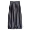 Elastic high-waisted and thin wide-leg bloomers for women, spring and summer new thin closed casual versatile long pants