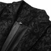 Devil Fashion Мужской готический стимпанк фрак куртка черный парча дамаск свадебный хэллоуин фрак куртка
