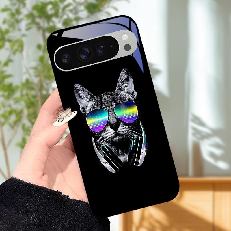Для Google Pixel 8 8a Стеклянный чехол для телефона Pixel8 Pro Чехол из закаленного стекла для Google Pixel 7a 7 Pro Pixel7 Ударопрочные чехлы