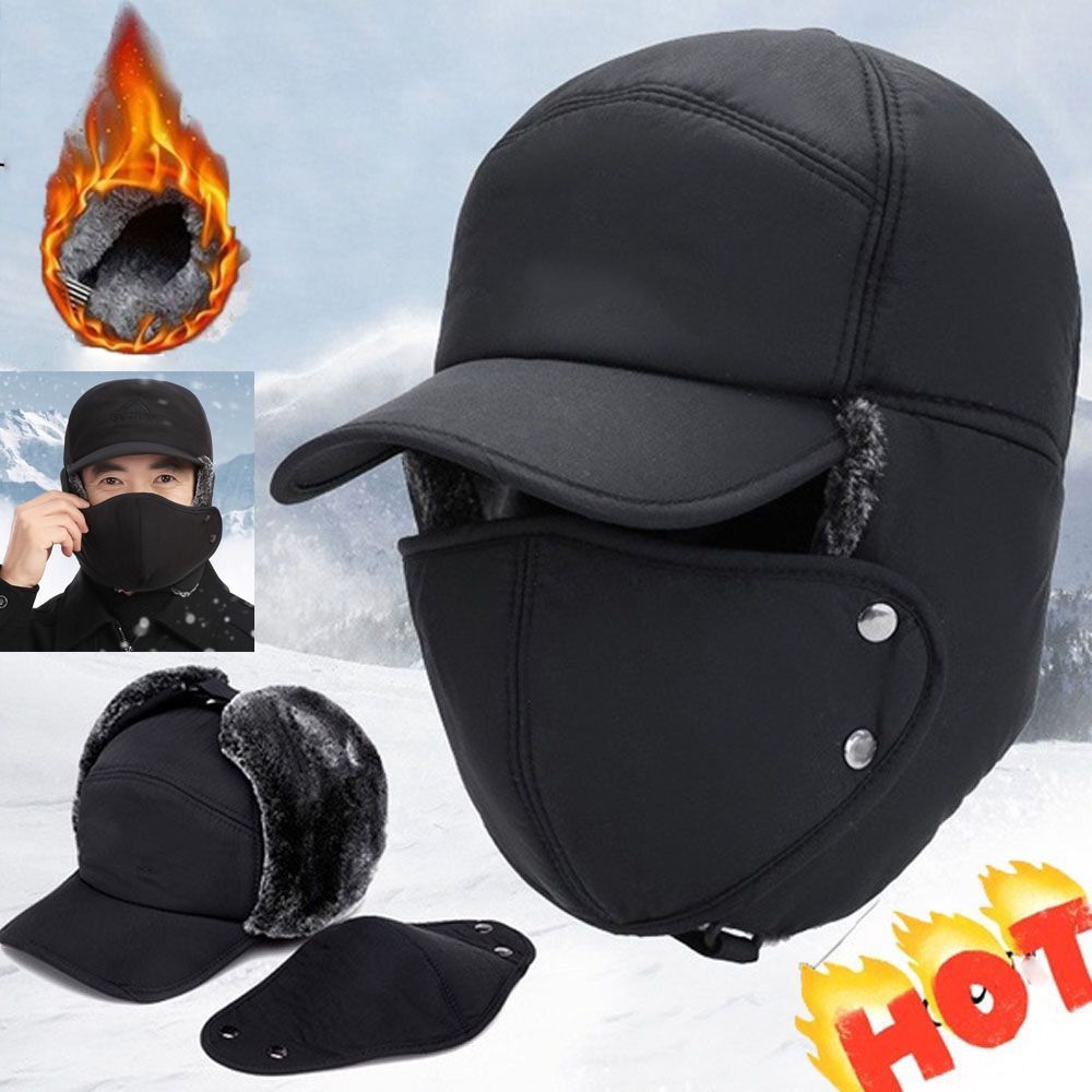 Winter Ski Thick Balaclava Windproof Warm Snow Cap High Quality Winter Hats for Men Women
