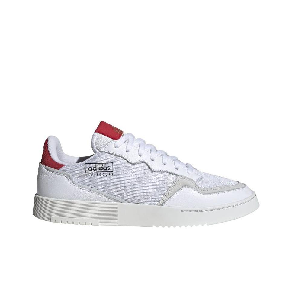 adidas Supercourt White Scarlet Мужские кроссовки Cloud-White EF5881