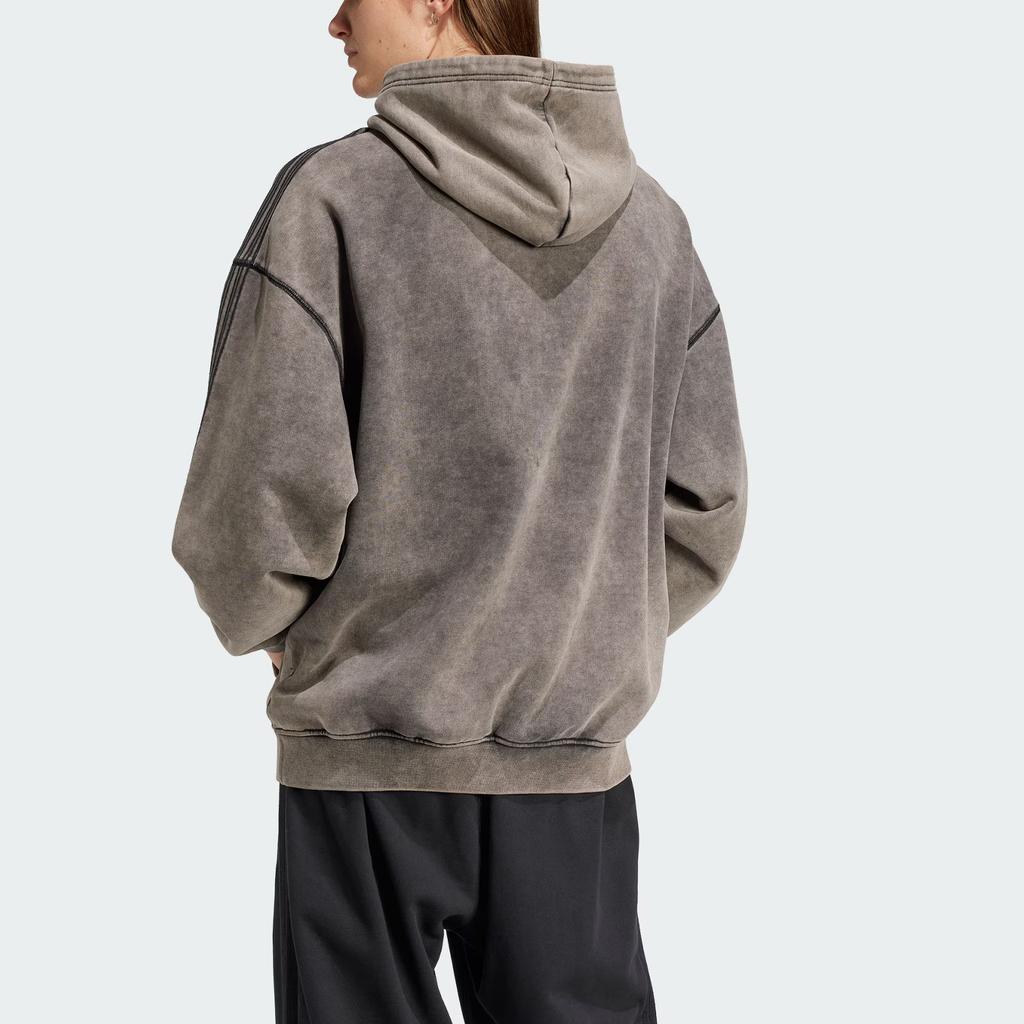 Adidas Премиальный худи Essentials с эффектом ретро-стирки, черный, мужской, уличная одежда JD0245