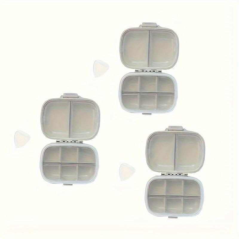 3 шт., герметичная коробка для таблеток с 8 отделениями, пластиковая влагостойкая коробка для таблеток, разделенная портативная коробка для хранения лекарств для путешествий