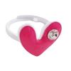 [R8384] - Детское кольцо "Le Monde de Coralie" розовое. (сердце) - 14x12 мм