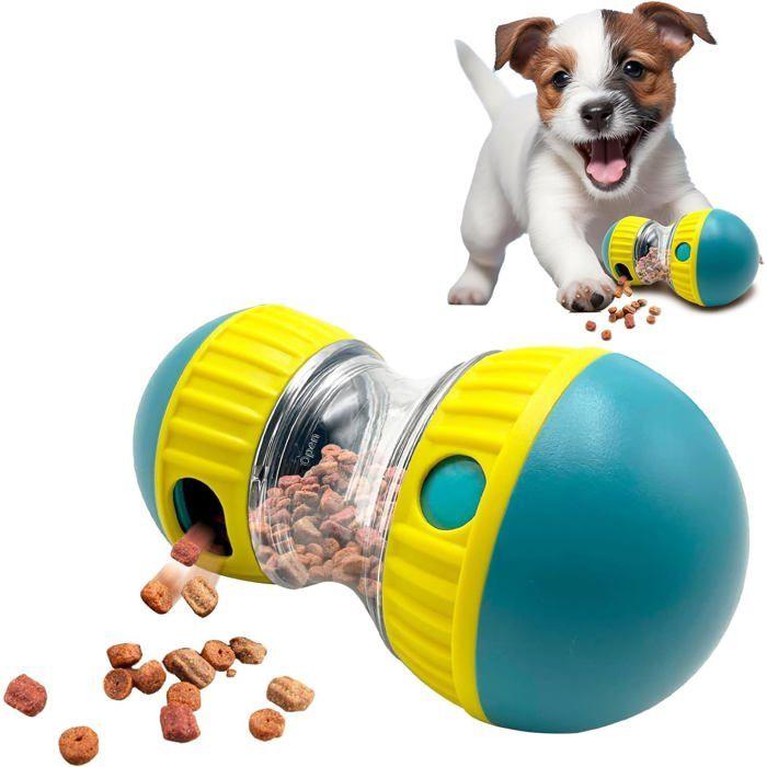 Jouet intelligent pour chien : balle de nourriture interactive, idéale pour la stimulation mentale. Convient aux petites, m - Yellow