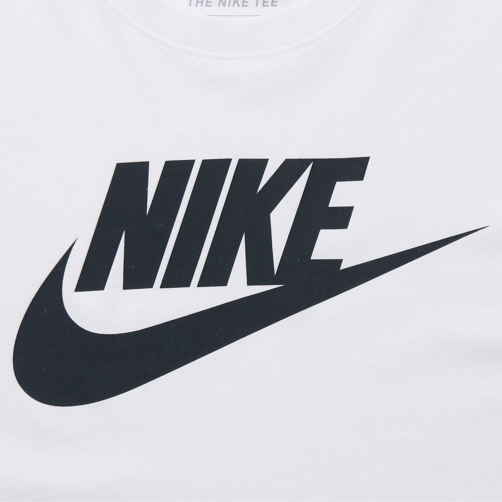 Nike Принт логотипа, стандартный рукав, круглый вырез, короткий рукав, однотонные свободные брюки с эластичными манжетами, повседневный спортивный комплект для мужчин AR5005-101+FB7498-010