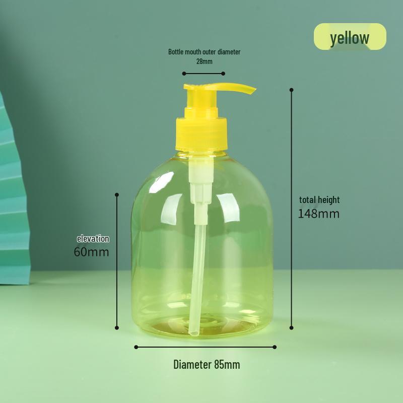 300ml/500ml PET Transparent Pump Hand Sanitizer and Lotion Bottle