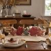 Holiday Window Sill Ornaments Fall Thanksgiving LED Tabletop Decor, Maple Leaf Harvest Themed Lighted Wooden Farmhouse Style Accents Centerpiece,