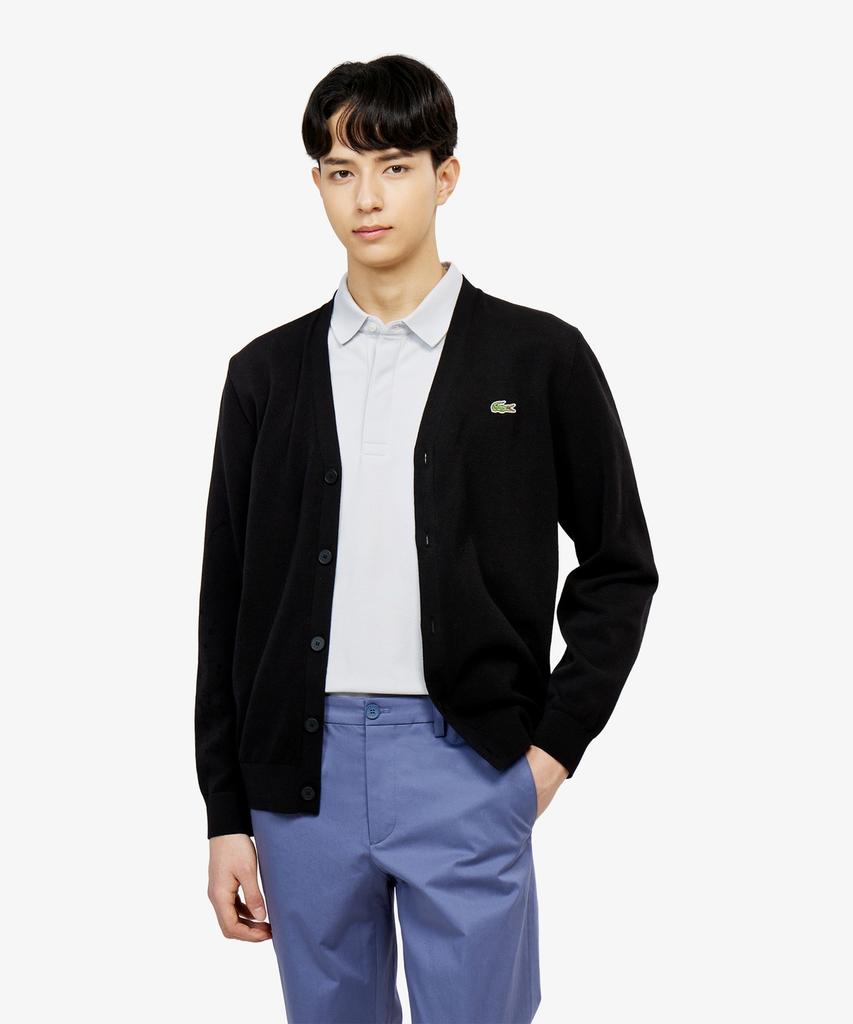 Lacoste Men'S Pique V-Neck Cardigan Ah186E-56G 031