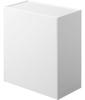 Yamazaki 5429 Wall Toilet Pot & Storage Case White Approx. W20.5XD12.2~23.2XH24cm Tower Flap Small Storage Trash