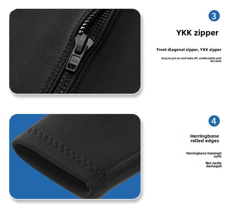 Мужской гидрокостюм с длинным рукавом 1,5 мм - Теплый, защита от холода и солнца, одежда для серфинга