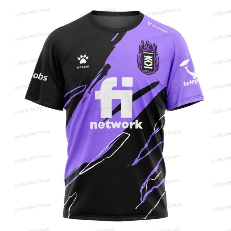 Мужская футболка-поло с коротким рукавом Team KOI Esports 2022, летняя, повседневная, дышащая, модная для мальчиков, с круглым вырезом, спортивная форма