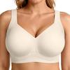 Plus Size Full Cup Bra Women Seamless Non-Wired Push Up Supportive Everyday