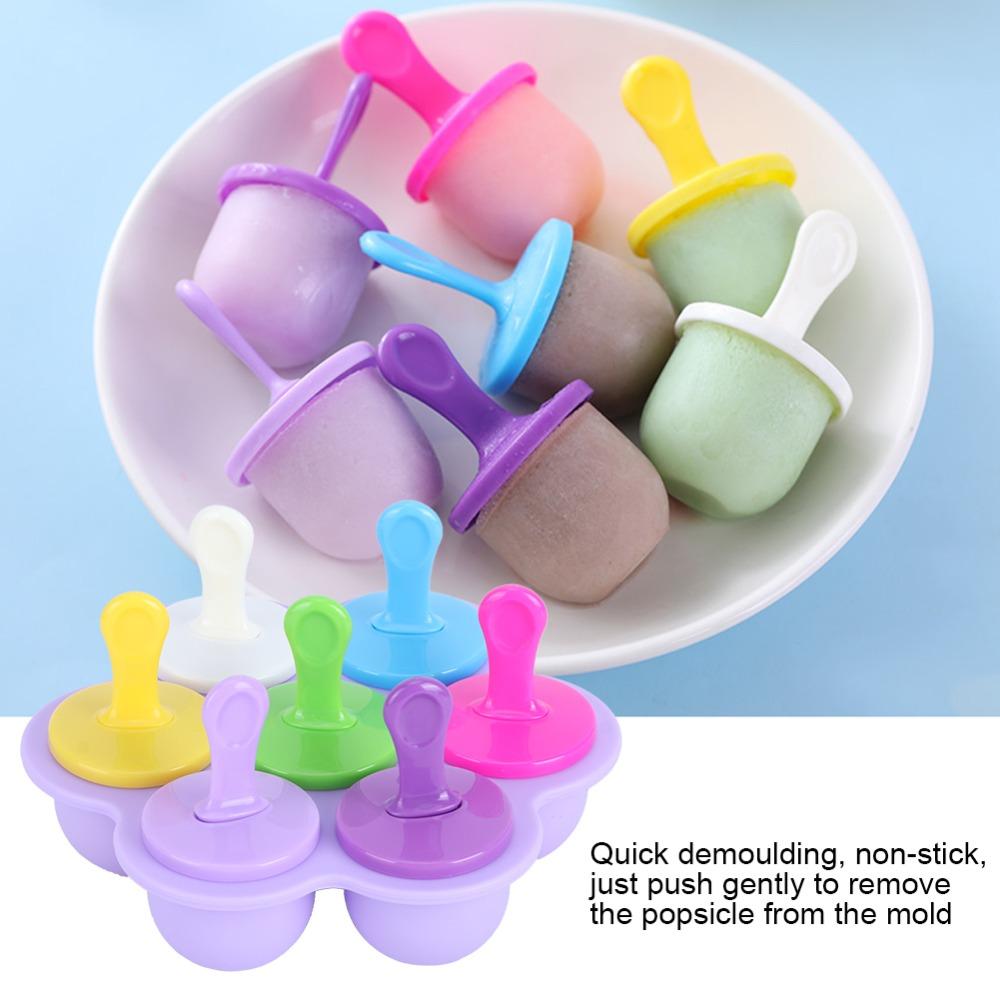 BPA Free Popsicle Molds Non Stick Ice Cream Making Mold Silicone Ice Cream Molds DIY Making