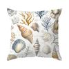 Pcs Watercolor Seashells And Seaweed Singlesided Printed Cushion Coversuitable For Living Roombedroomcar Decoration