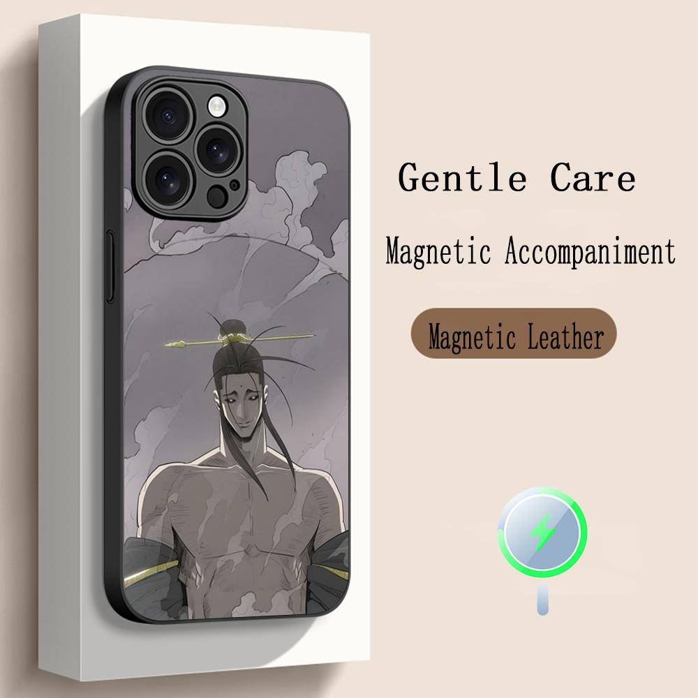 Комикс Северный Клинок модный плакат Чехол для телефона Для iPhone 17 16 15 14 13 12 Plus Pro Max Высококачественный Люксовый Magsafe Овечья кожа