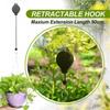 Plant Hanger, Retractable Pulleys, Max Load Capacity 22 LB Adjustable Hanging Flower Basket Hooks, Hanger For Garden Baskets Pots And Birds Feeder