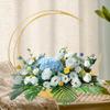 Flower Basket Ornament Rack Decorative Artwork Stylish Creative Iron Stand Desktop for Home