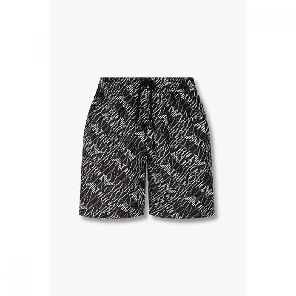 Emporio Armani Men S Diagonal Logo Swim ShortS 0816121166