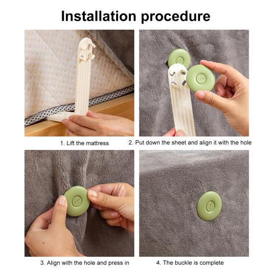 4 шт. держатели простыней пряжки для простыней на резинке боковые пряжки для простыней матраса фиксируют простыни плотно и надежно для всех размеров матрасов