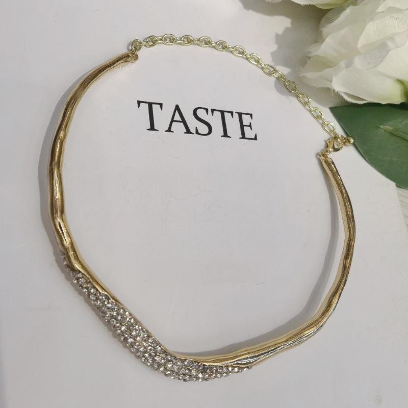 Tooxika Простой Личность Легкая Роскошь Темперамент Металл Неправильной Формы Лава Вспышка Бриллиант Воротник Чокер Ожерелье