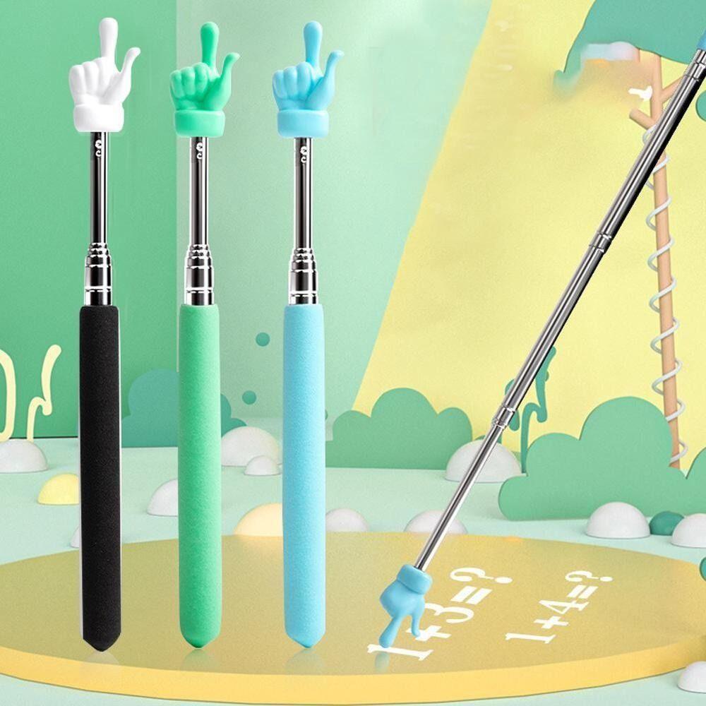 Телескопический стержень из стали Палочки для чтения с пальцев Обучающая палочка Указатель для белой доски Ручной презентер