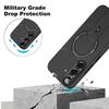 Coque pour Samsung Galaxy A37 5G, Protection Silicone avec Cercle Magnétique et Support - Noir