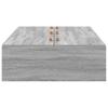 Storage Bed Frame with Grey Sonoma Finish 80 x 200 cm