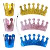 Pet Birthday Party Hat Decoration Pet Cat Dog Sequins Birthday Crown Hat Headgear