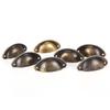 12Pcs Antique Cupboard Cabinet Knob Cup Drawer Furniture Door Shell Pull Handles
