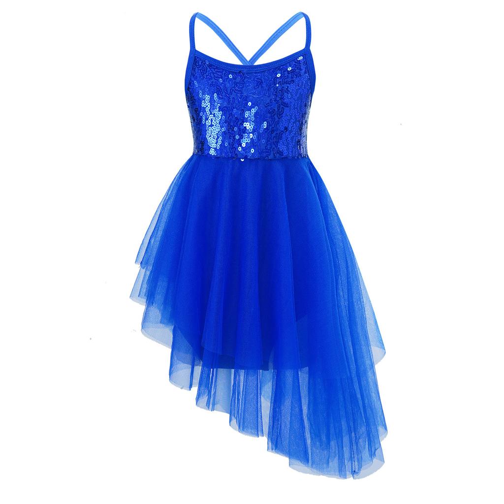 Балетное платье-пачка с блестками для девочек, детское фатиновое трико для лирического танца, гимнастики, платье для балерины, танцевальная одежда