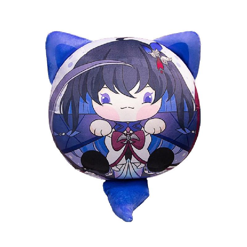 Adorable Anime Character Plush Pillow Keychain Set With Soft Pp Cotton Filling And Short Plush Material