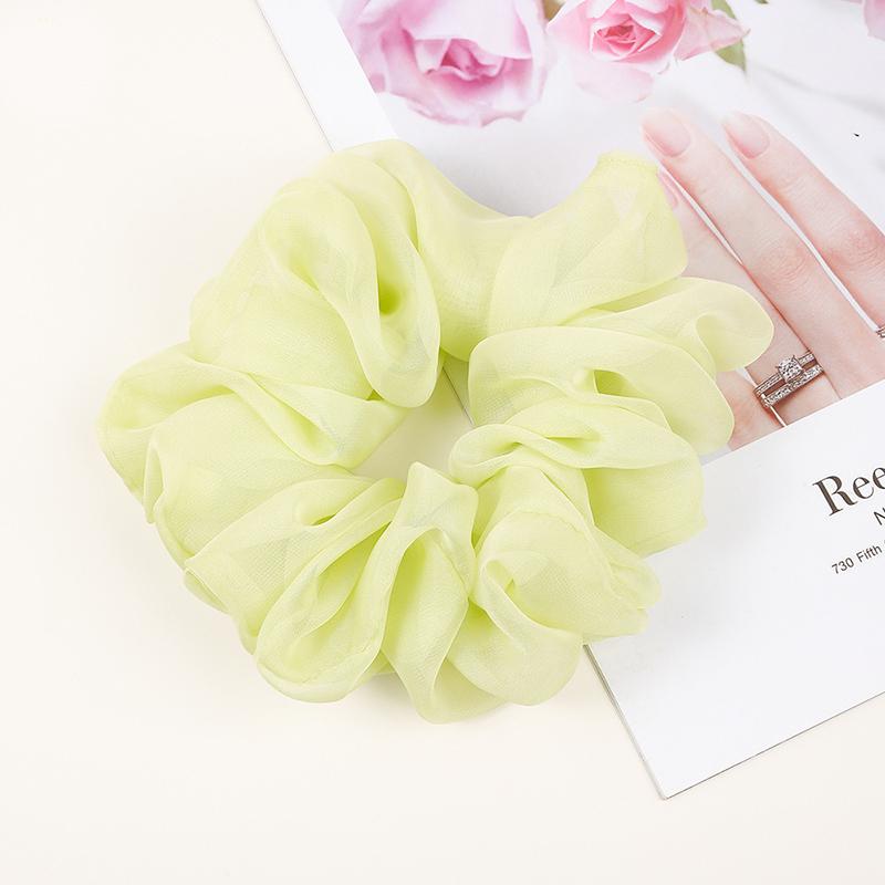 1 шт. Большая 16 см однотонная шифоновая резинка для волос для женщин корейская эластичная резинка для волос завязки держатель для хвоста головной убор аксессуары для волос