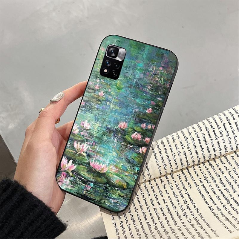 Claude Monet Garden Phone Case For Xiaomi Redmi note 13 12 Pro 11S 11 10 Pro 10S 12S Redmi 13 14C 10 13C