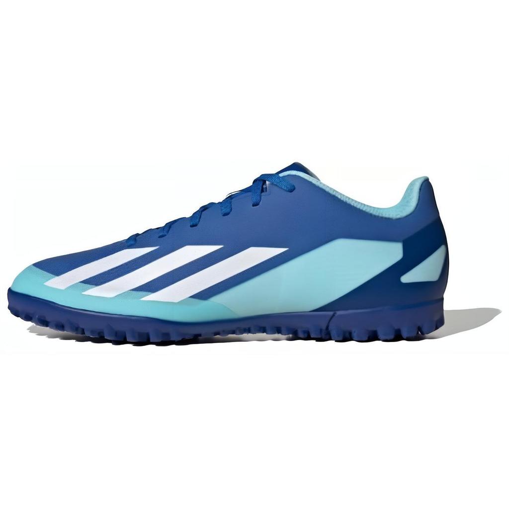 adidas X Crazyfast.4 Удобные шнурованные универсальные TF (Резиновые шипы) Прочные Легкие Футбольные Бутсы Мужские Футбольные Бутсы Сине-Белые IE1576