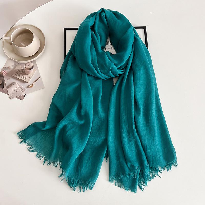 New Ramadan Big Size Women High Quality Muslim Hijabs Plain Solid Color Scarf Shawls Lady Wraps Headwear Pashmina