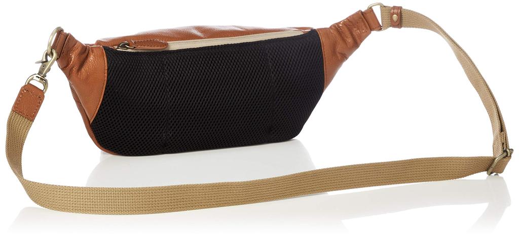 Сумка-слинг из натуральной кожи верблюжьего цвета [AVIREX] AVX5614,