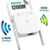 Wifi Repeater - E.F.CONNECTION - 1200 Mbps - Dual Band 2.4 GHz and 5 GHz - Coverage 200m²