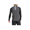 adidas Тренировочная футболка Gym AEROREADY с 3 полосками и молнией 1/4, модная дышащая футболка с длинным рукавом, мужские топы, черная IM7487